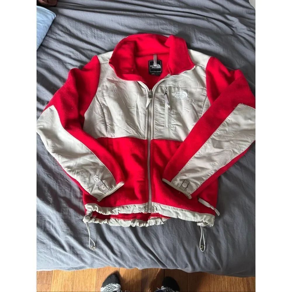 The North Face Denali Fleece Jacket Women's Size Small Red/White